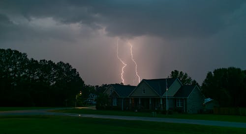 Lightnings over Village