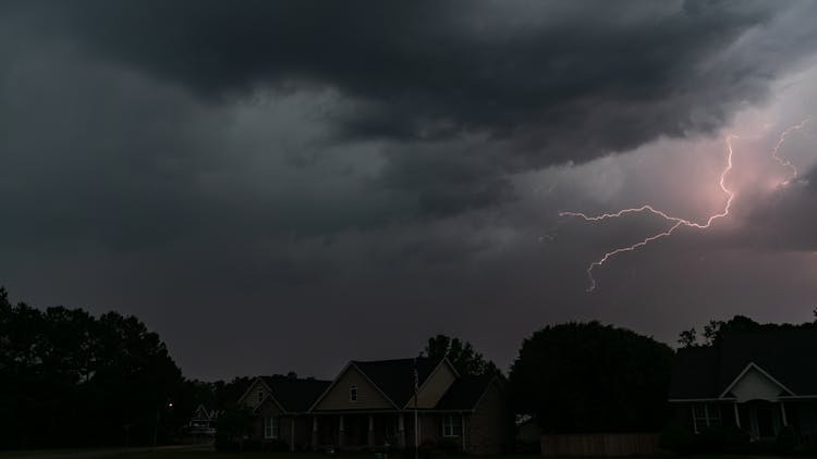 Lightning In A Cloudy Sky