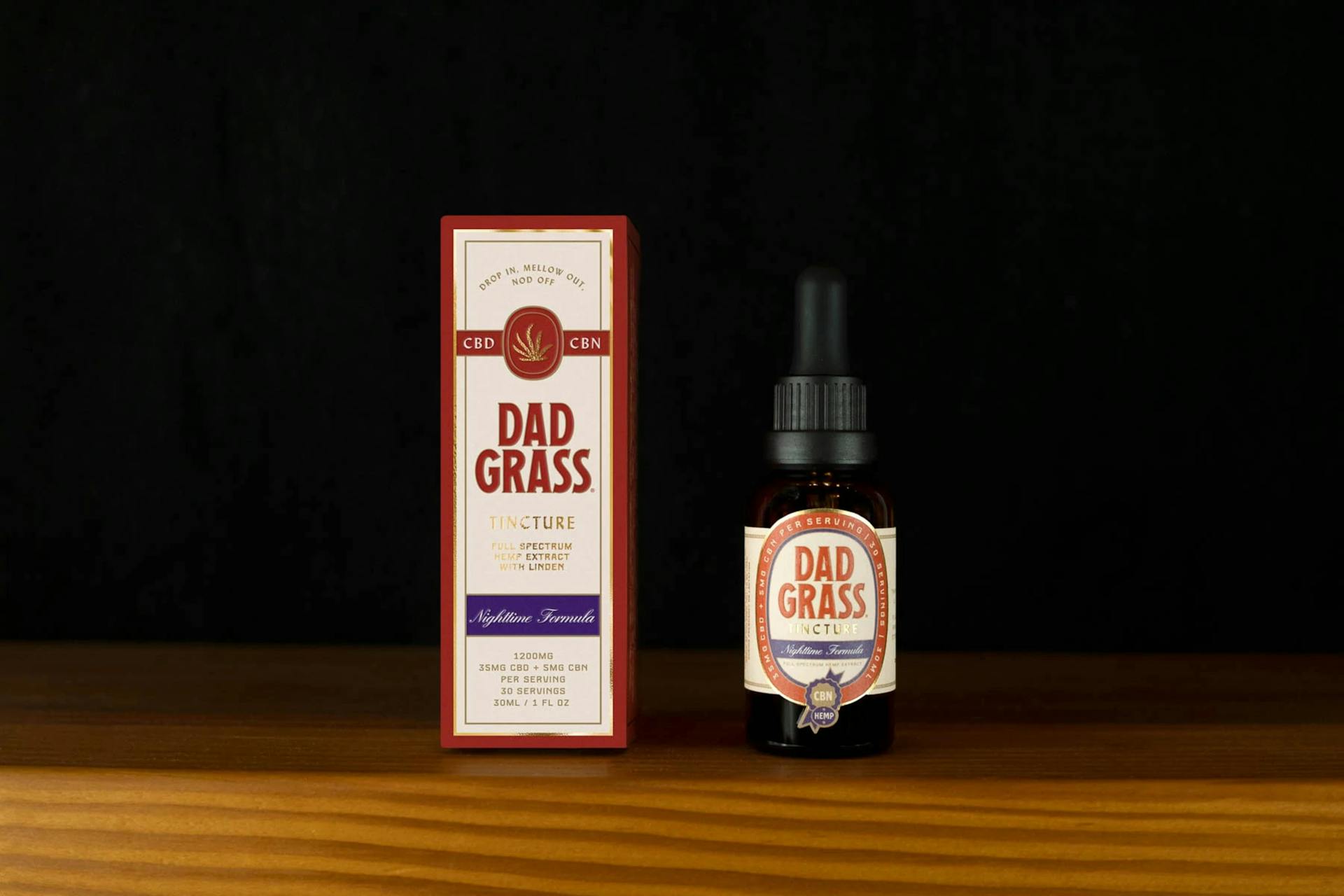 Dad Grass Nighttime Formula CBD and CBN Tincture