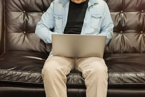 Free Photography of Man Using Laptop Stock Photo