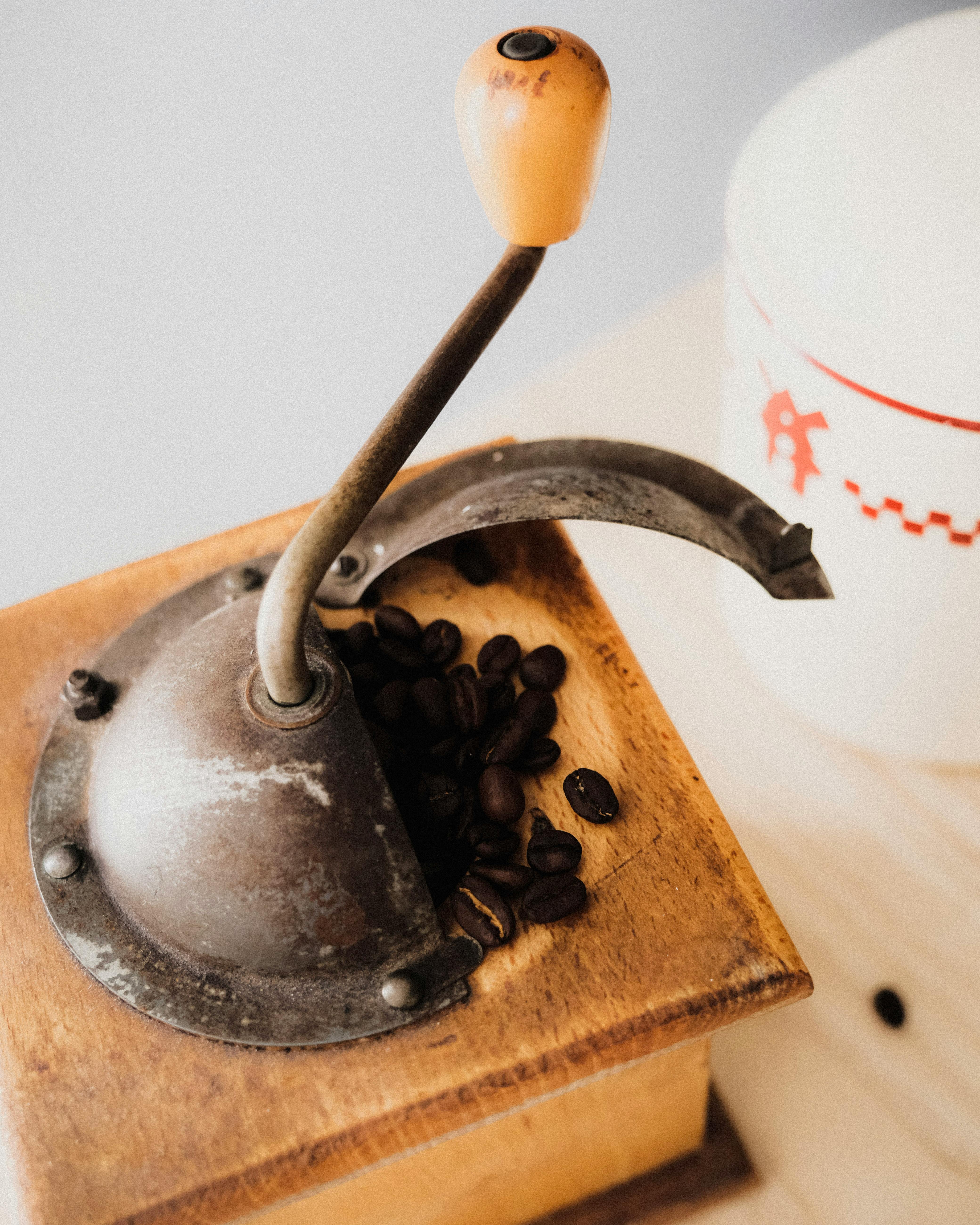Vintage Manual Coffee Grinder · Free Stock Photo