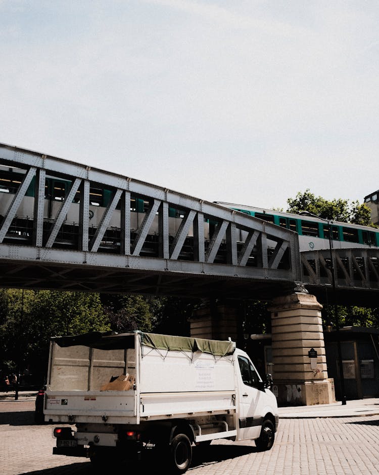 Truck Near Bridge