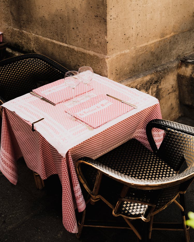 Restaurant Table On The Outside 