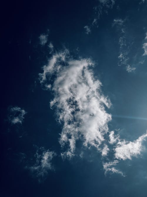 垂直拍攝, 天性, 白色的雲 的 免費圖庫相片