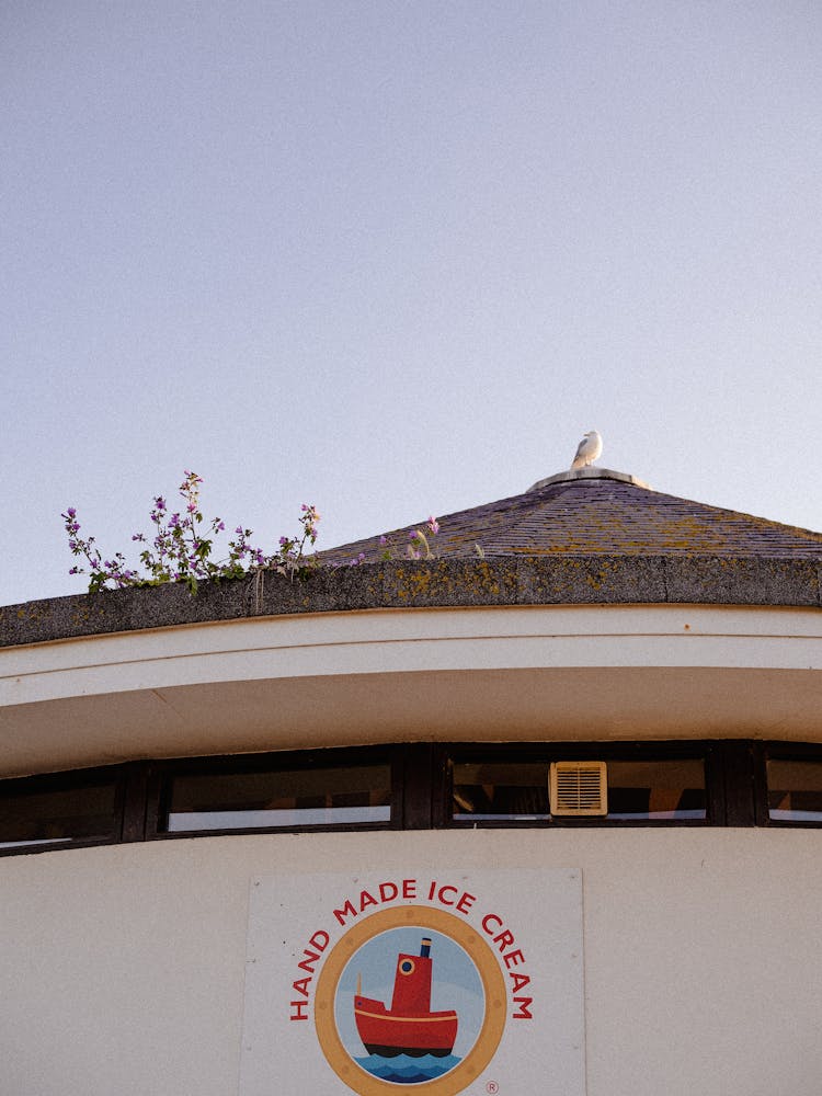 A Logo On A Building