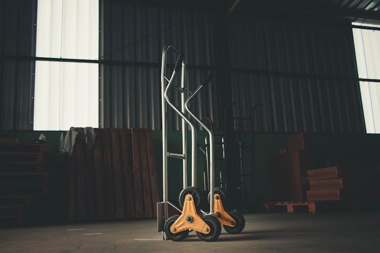 Tranposrt Cart In A Warehouse