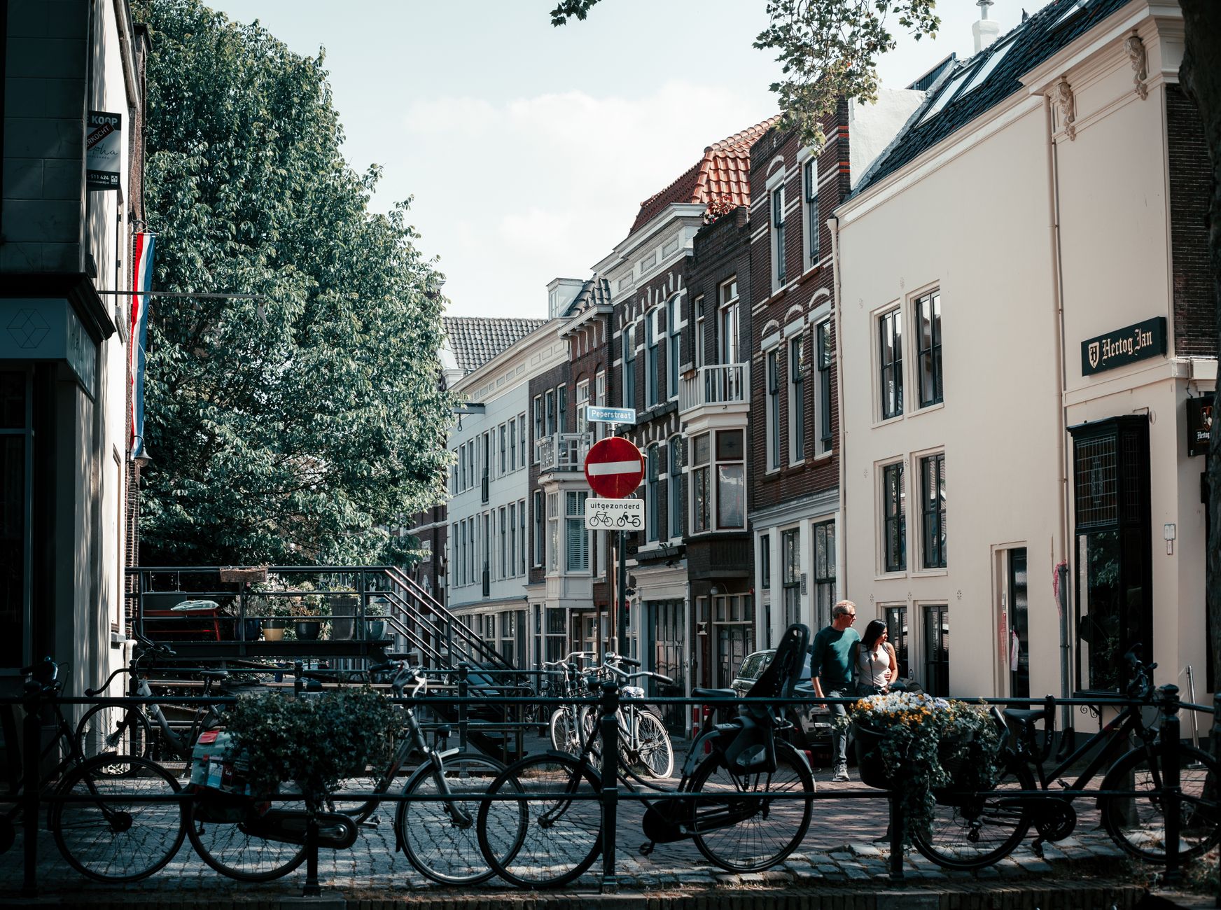 Amsterdam'da bisikletler