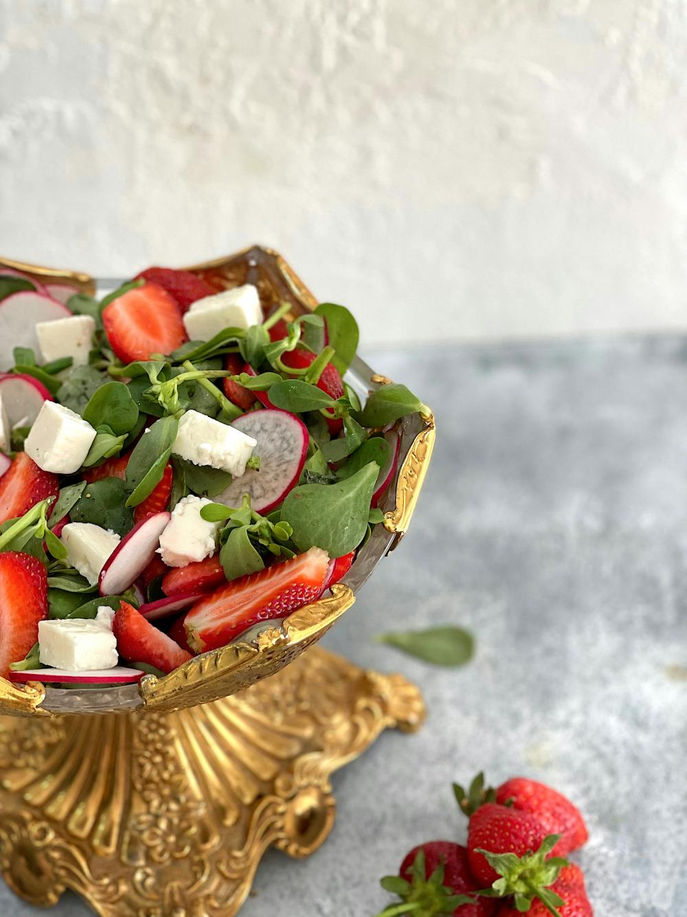 Spinach, Strawberry, and Feta Salad