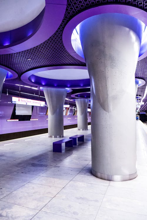 The Nowy Swiat-Uniwersytet Metro Station in Warsaw Poland