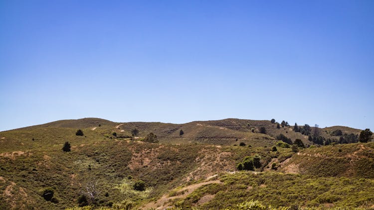 Mountains On Hot Sunny Summer Day