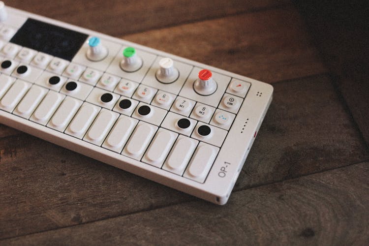 A Portable Synthesizer On Wood