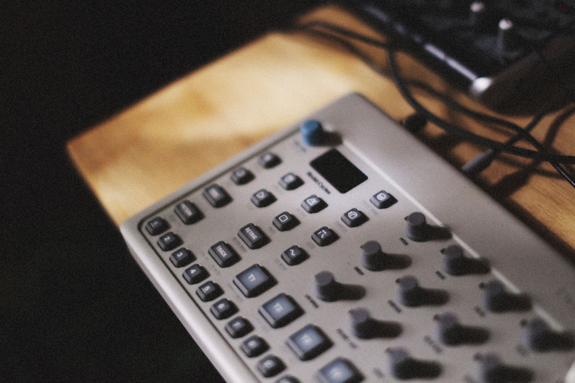 Close up of Silver Device with Buttons