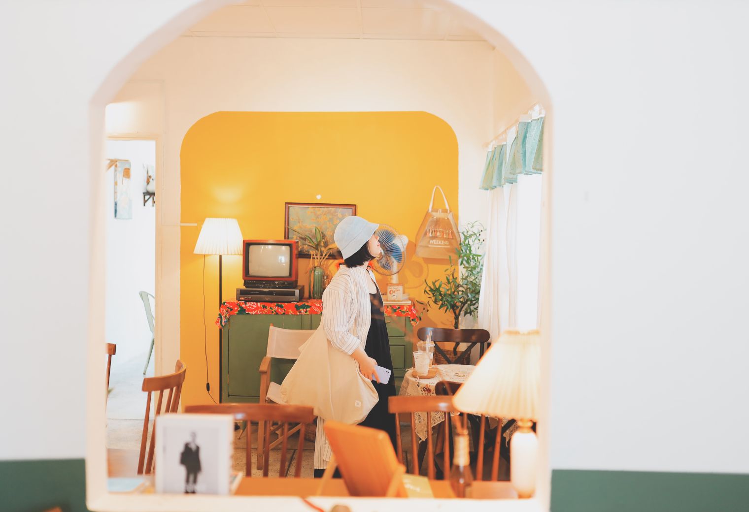 Interior Painting in Mortlake — a decorator at work mid-project