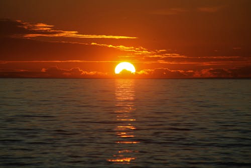 Body of Water During Sunset