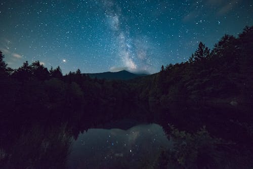 Ücretsiz Gece Gökyüzünün Doğal Görünümü Stok Fotoğraflar