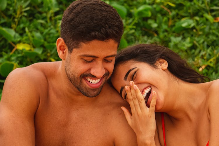 Photo Of A Couple Laughing