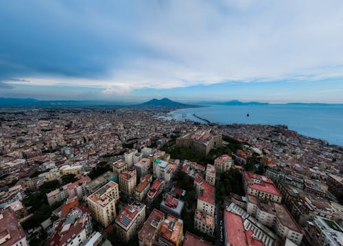 Aerial View of City Buildings