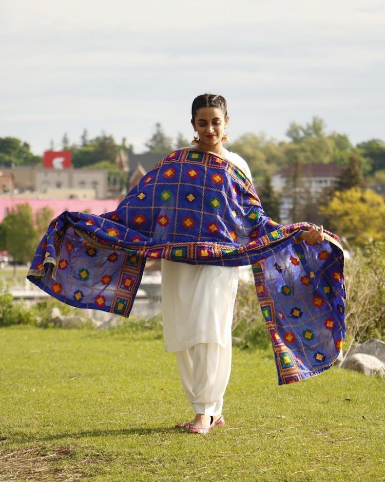 A Woman In Traditional Indian Clothing