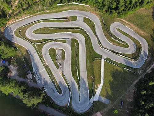 Birds Eye View of a Racetrack