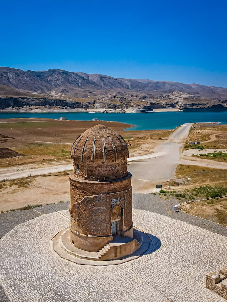 Drone Shot Of Zeynel Bey Tomb