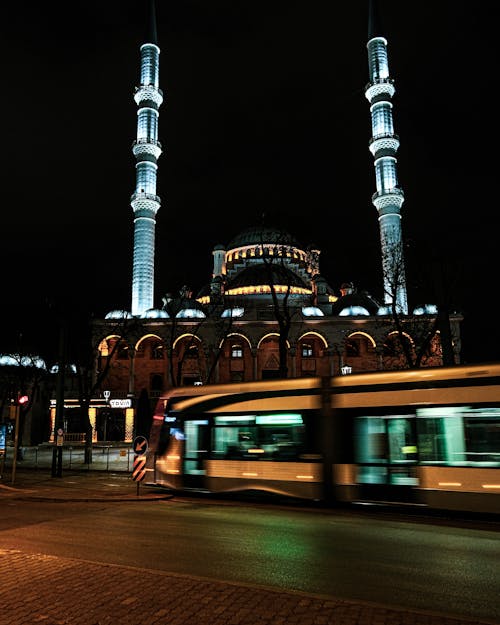 Hacıveyiszade Camii during Nighttime 