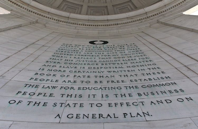 Low Angle Shot Of Monument Wall 