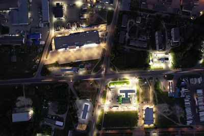 Waypoint Hunt app preview — aerial night view by Denys Mikhalevych on Pexels