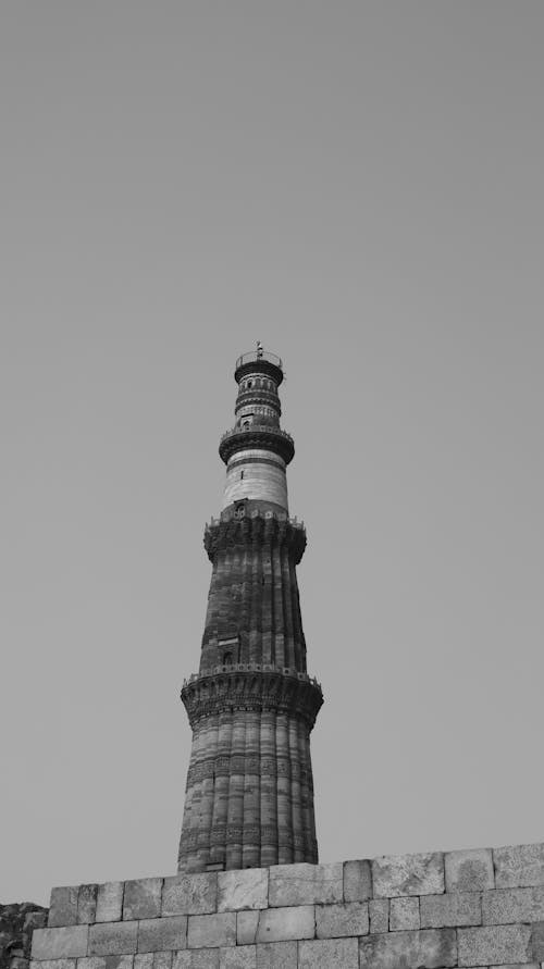qutab minar, 低角度拍攝, 勝利塔 的 免費圖庫相片