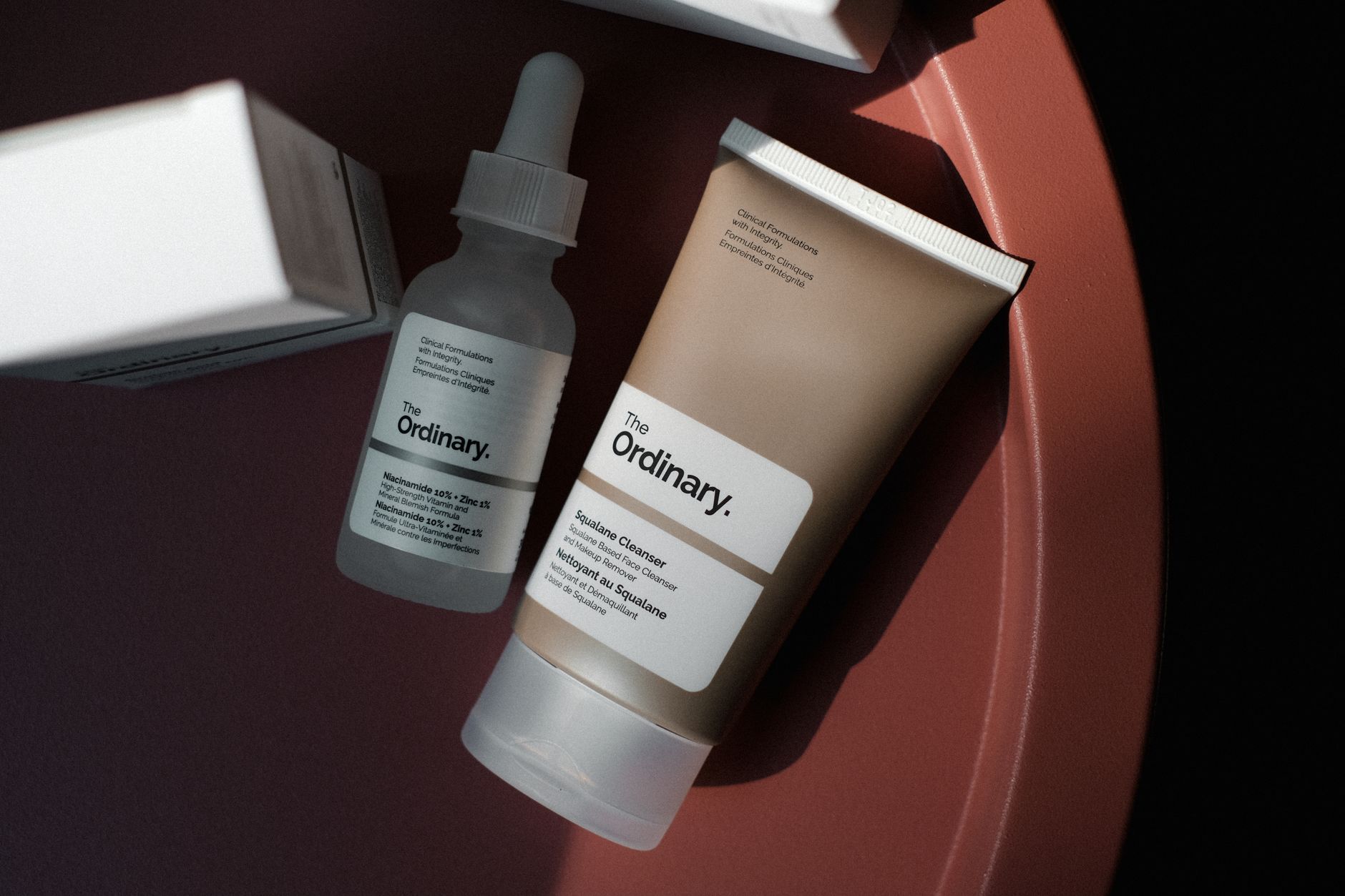 The Ordinary niacinamide serum dropper bottle