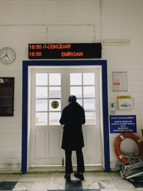 passenger ferry terminal departure board