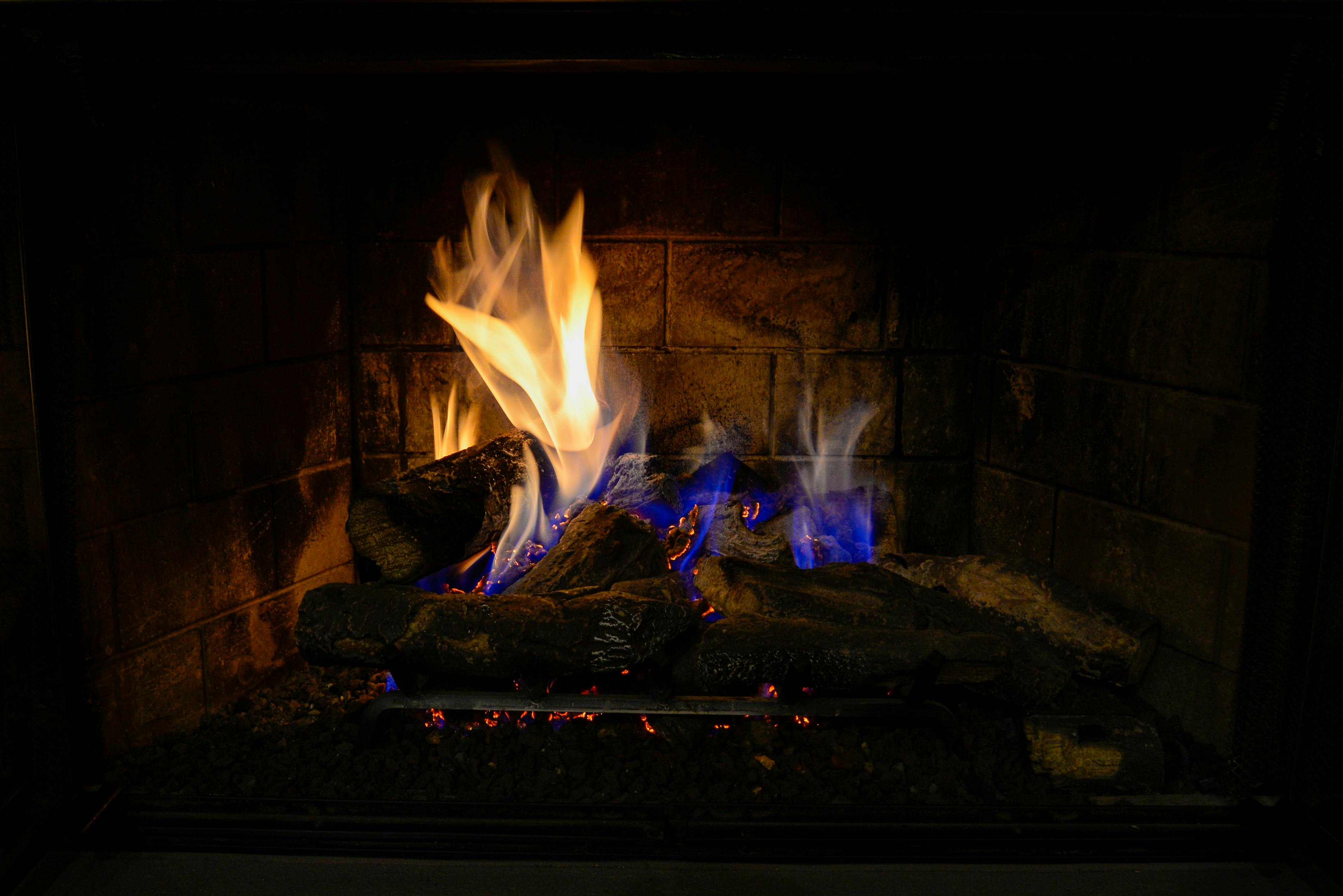 Close-up Photo of a Fireplace · Free Stock Photo