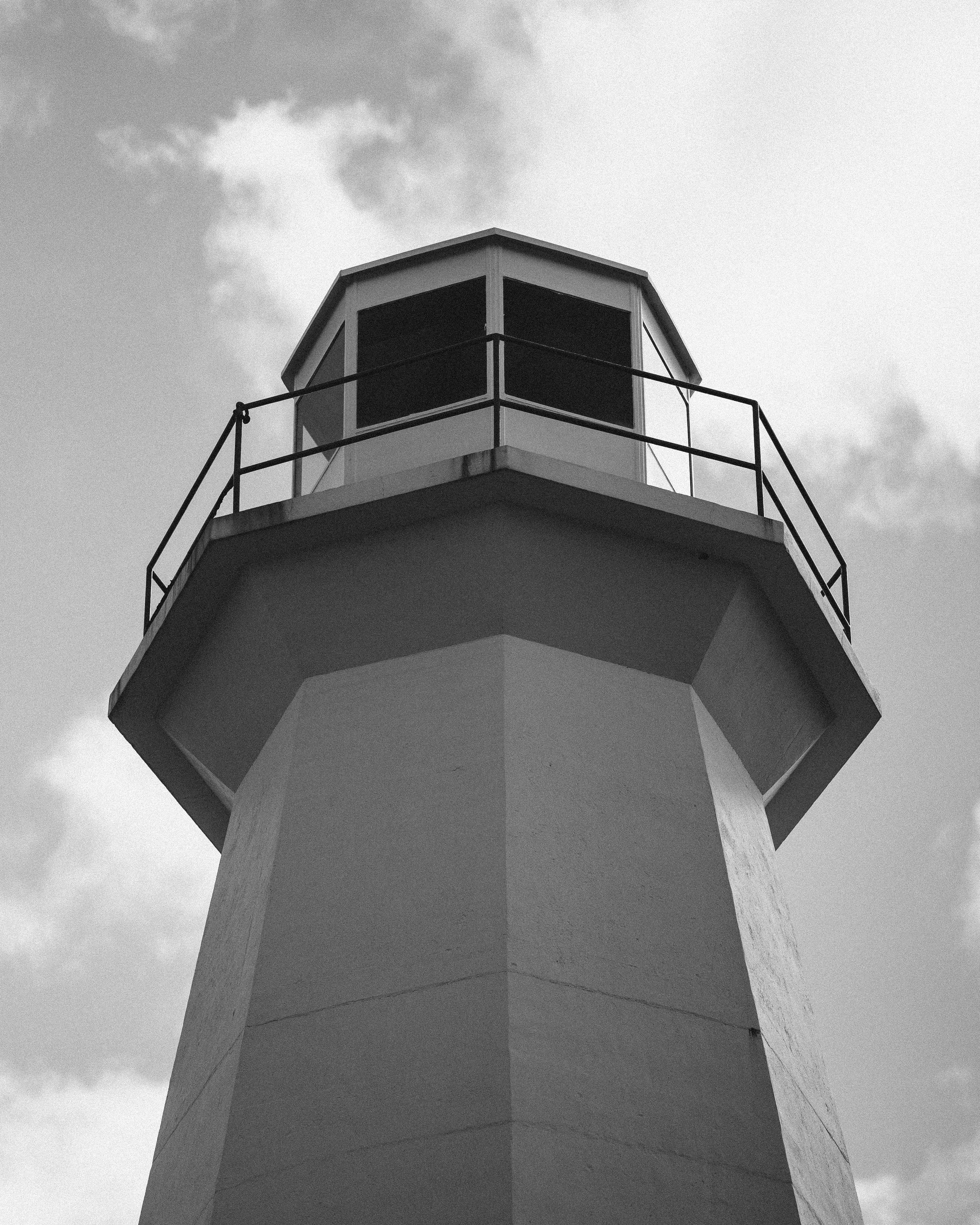 Lighthouse Ball A Grayscale of a Crystal Ball on the Ground with a Reflection of a ...