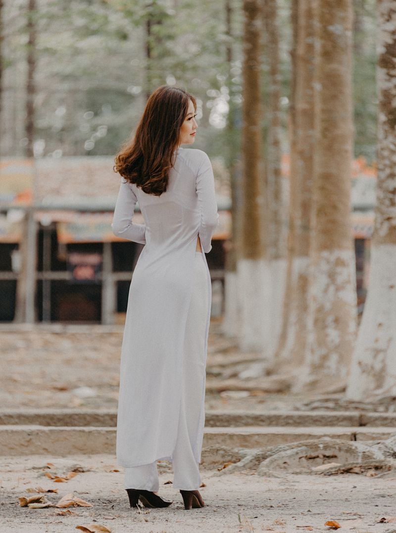 Vestido blanco de lino de Shara