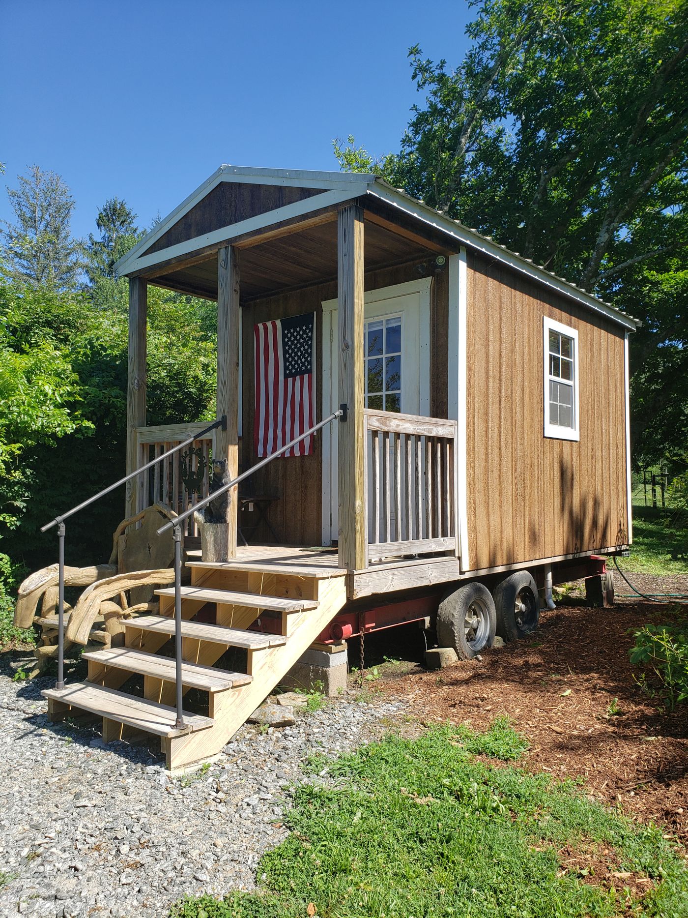 Two-bedroom cottage â€” full-length porch, dormered roof