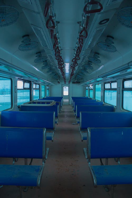 Free The Interior of an Empty Train Stock Photo