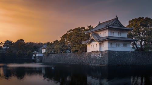 Tokyo Imperial Palace at Sunset