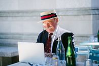 Man Using Laptop