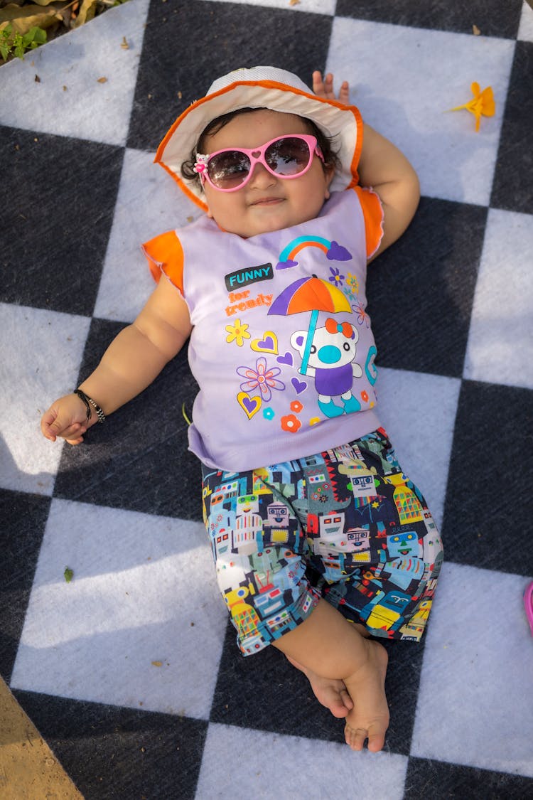 Adorable Toddler With Sunglasses