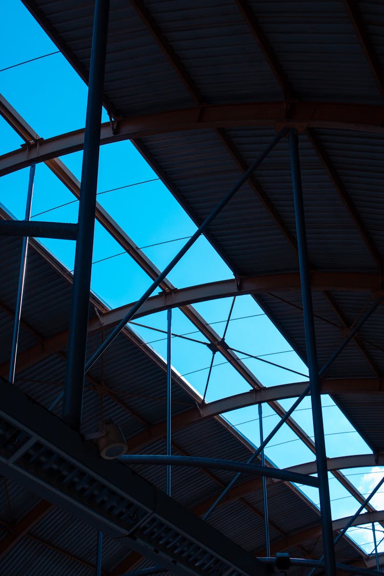 Steel Beams Of A Building Ceiling