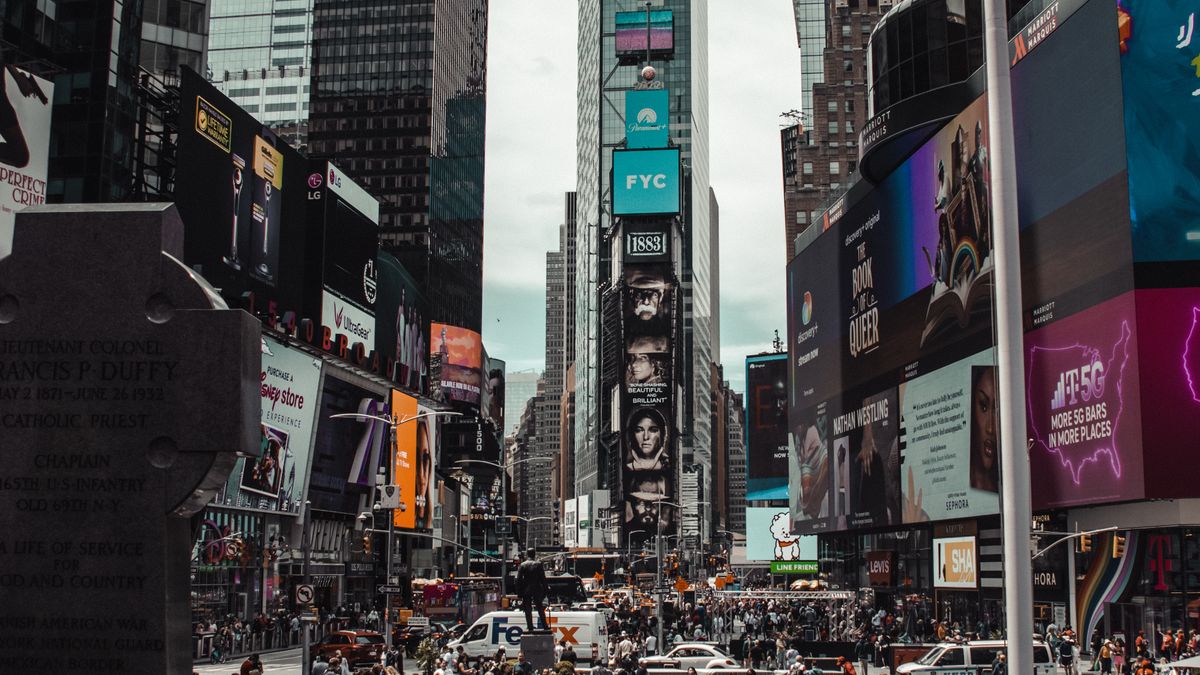 An outdoor advertising billboard for brand awareness