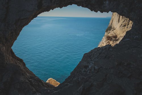 Ocean View from a Cave