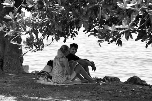 Free stock photo of love couple, picnic Stock Photo