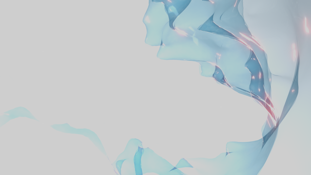 3D computer art with white space