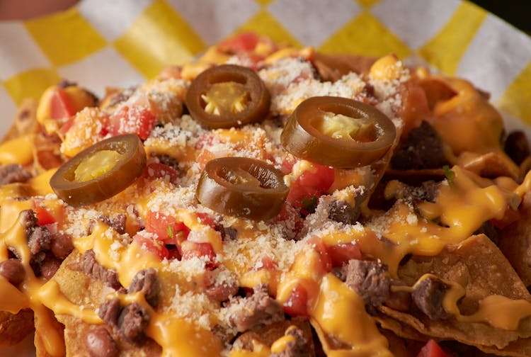 Jalapeno Slices On Nachos