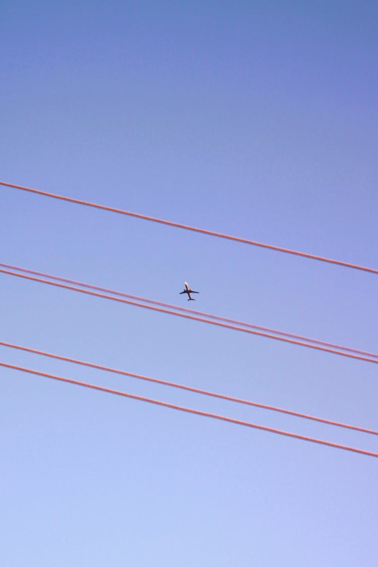 Airplane In The Blue Sky