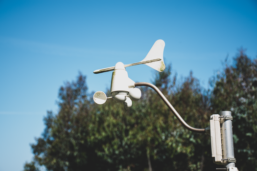 Close-up Photo of an Anemometer