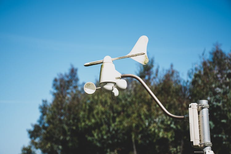 Close-up Photo Of An Anemometer