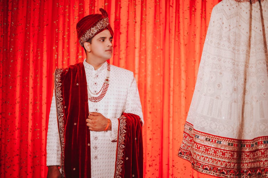 Man Wearing Sherwani