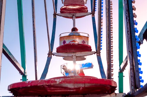 Free Close Up Shot of a Ferris Wheel Stock Photo