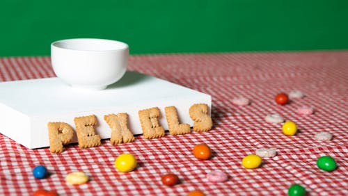 Kostenloses Stock Foto zu briefe, cookies, essen